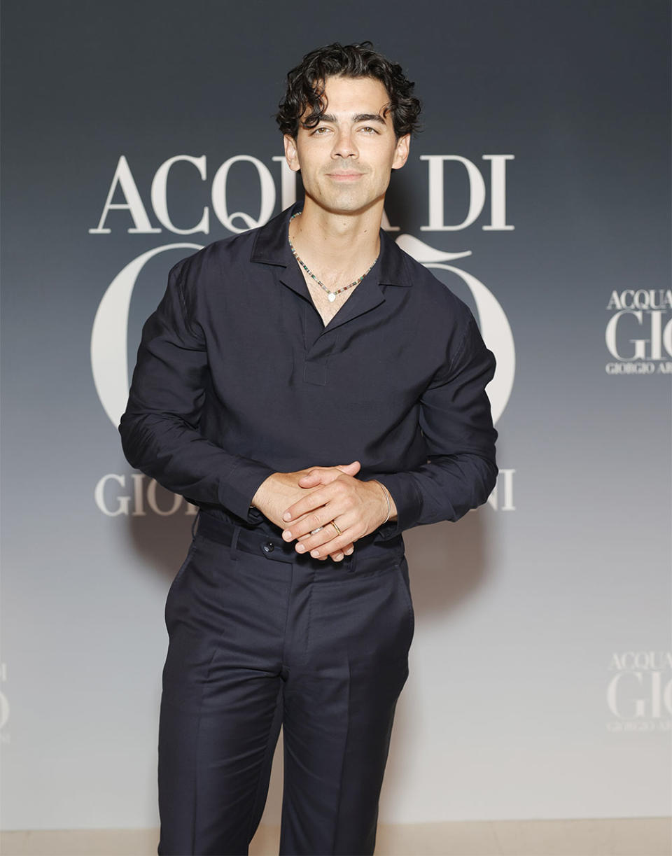 Joe Jonas attends as Armani Beauty Celebrates ACQUA DI GIO and Gen A on July 15, 2023 in Malibu, California.