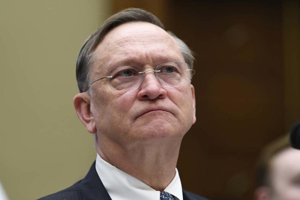 Assistant secretary for preparedness and response for the Department of Health and Human Services Robert Kadlec, testifies before a House Commerce subcommittee on Capitol Hill in Washington, Wednesday, Feb. 26, 2020, during a hearing on the budget and coronavirus. (AP Photo/Susan Walsh)