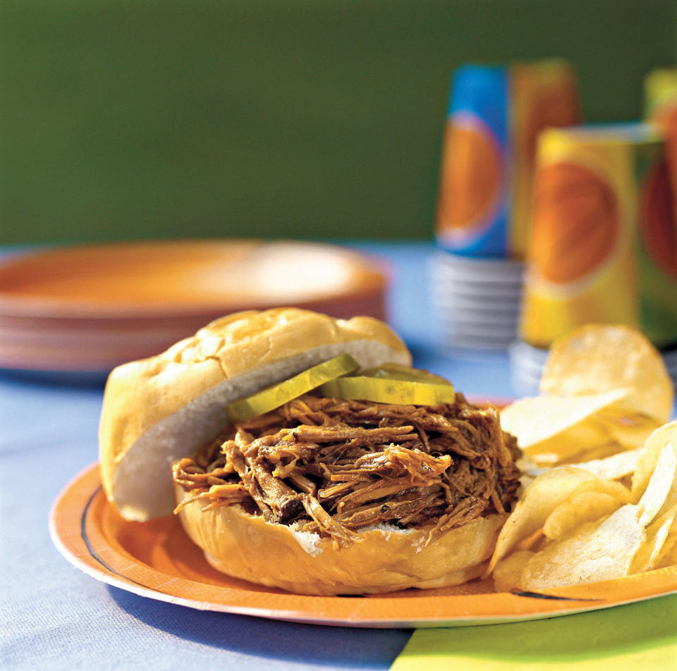 Slow-Cooker Barbecue Beef Sandwiches