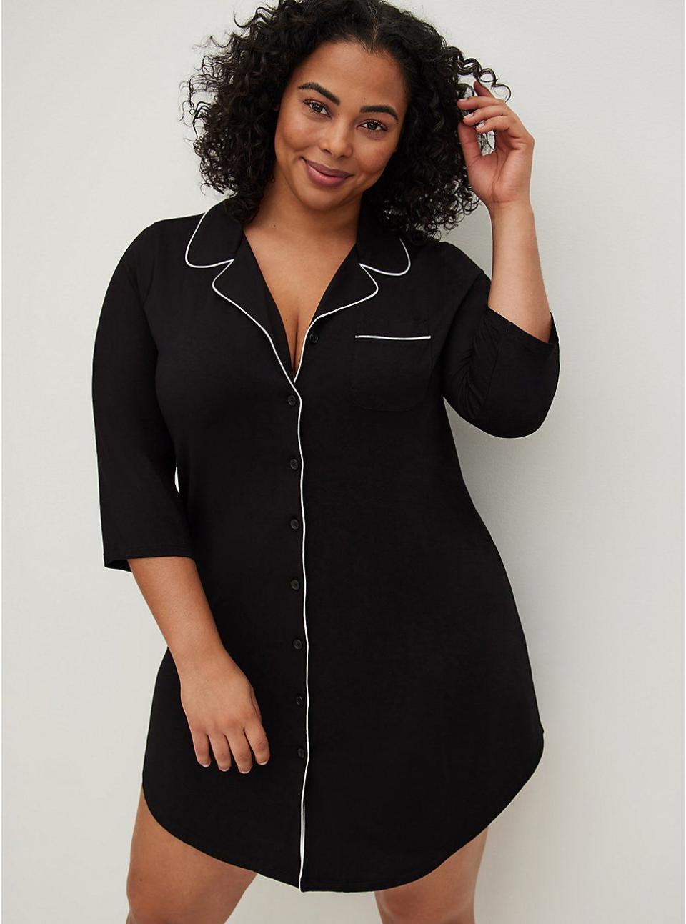 Torrid Super Soft Button Through Sleep Gown