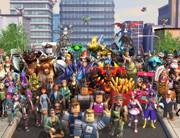 Roblox's user-generated game characters.