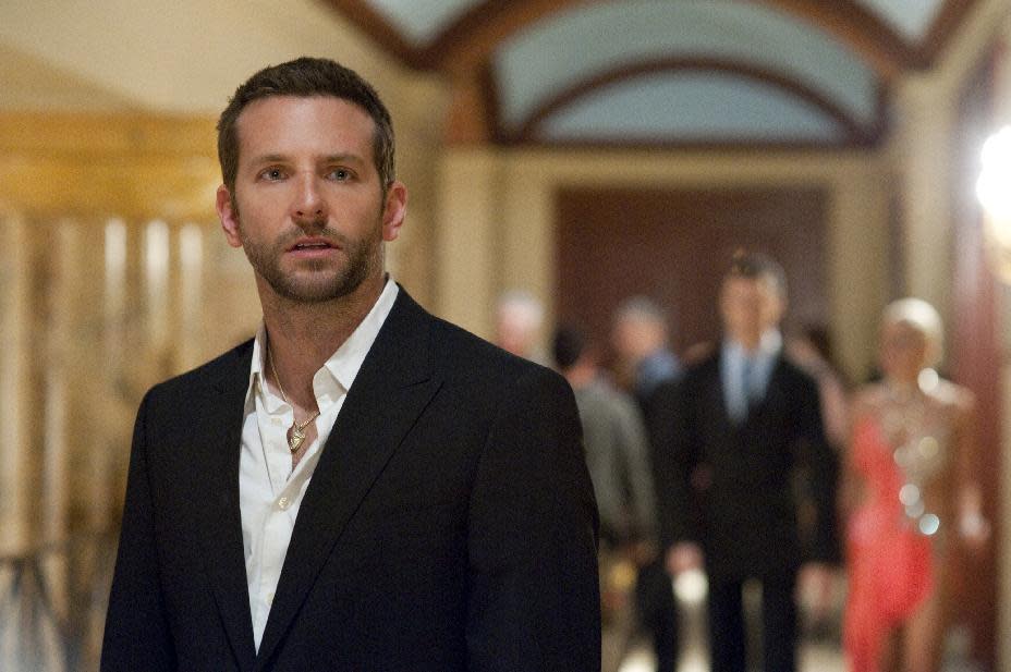 This film image released by The Weinstein Company shows Bradley Cooper in "Silver Linings Playbook." (AP Photo/The Weinstein Company, JoJo Whilden)