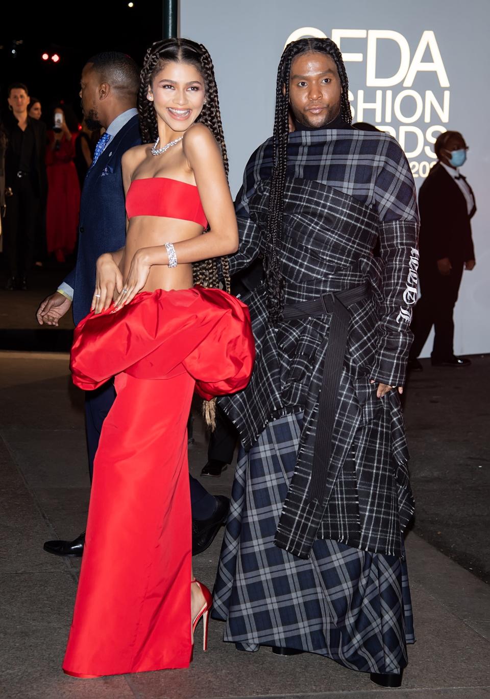 Zendaya (left) and Law Roach (right)
