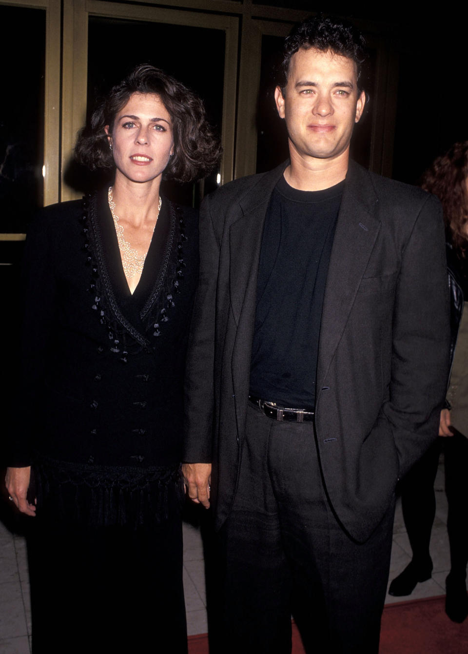 Tom with Rita Wilson