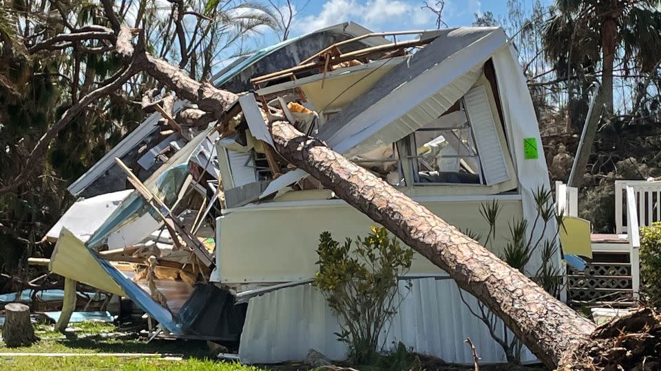 This was what was left of Alice Rivera's home following Hurricane Ian last year. - Courtesy Alice Rivera