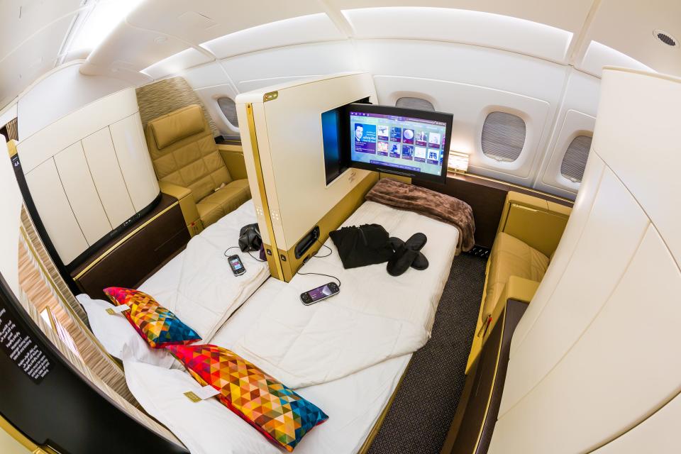 Two of Etihad's A380 apartments combined.