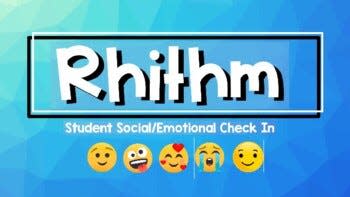 The Rhithm app allows students to select emojis that correlate with how they are feeling.