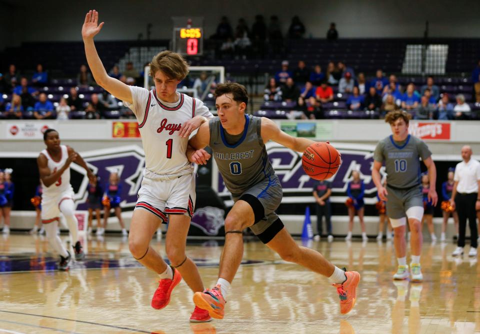 The Hillcrest Hornets fell to the Jefferson City Jays in Class 5 quarterfinals at Southwest Baptist University on Friday, March 10, 2023.
