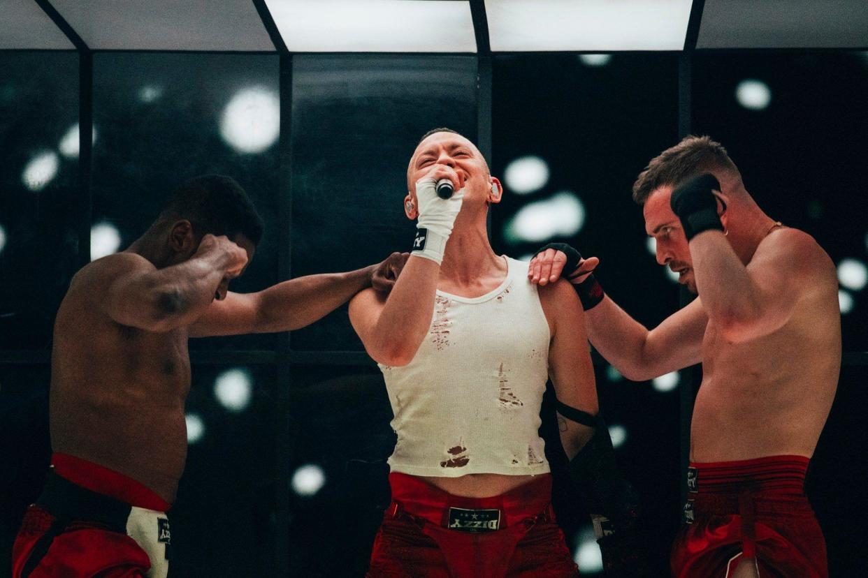 Olly Alexander during rehearsals for the Eurovision Song Contest at the Malmö Arena in Sweden