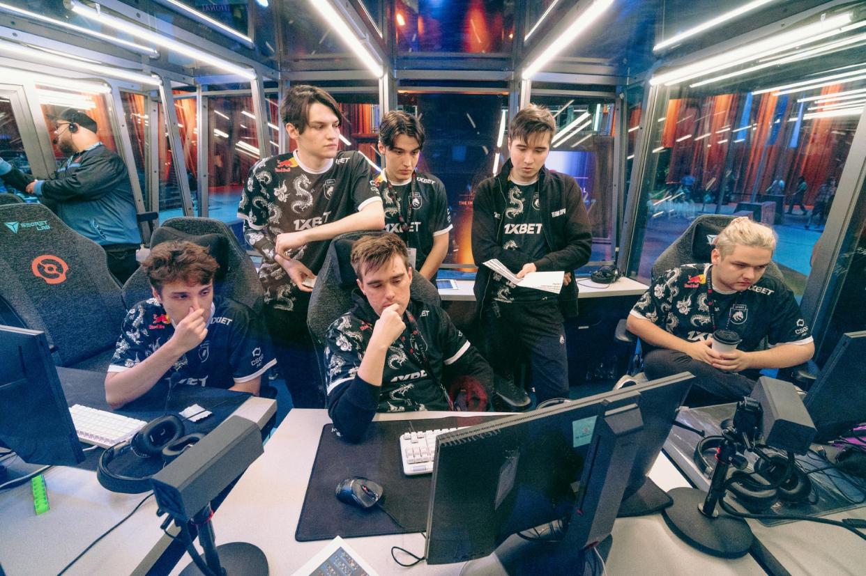 Team Spirit are the first team in the Grand Finals of The International 2023 after they soundly swept LGD Gaming, 2-0, in the upper bracket finals. (Photo: Valve Software)