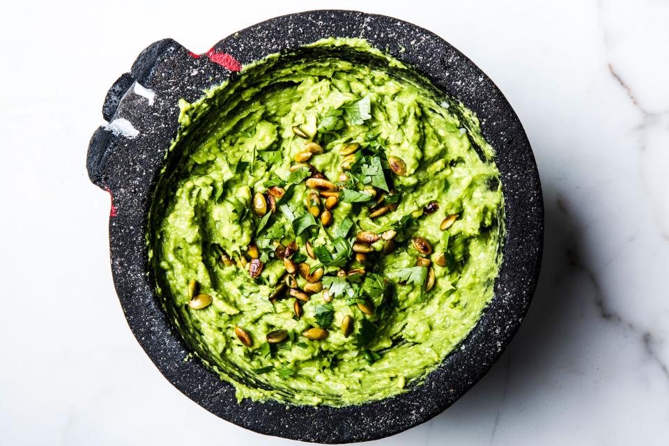 Yes, you can win friends with this guacamole (or lose them if you don’t share). <a href="https://www.bonappetit.com/recipe/bas-best-guacamole?mbid=synd_yahoo_rss" rel="nofollow noopener" target="_blank" data-ylk="slk:See recipe.;elm:context_link;itc:0;sec:content-canvas" class="link ">See recipe.</a>