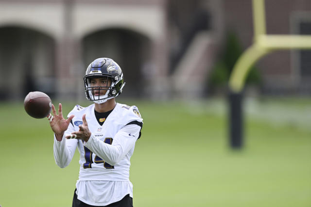 Ravens debut new quarterback practice jerseys at 2023 training camp