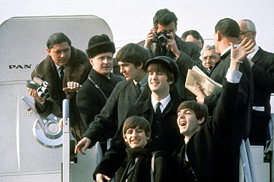 The Beatles arrive in America on February 7, 1964