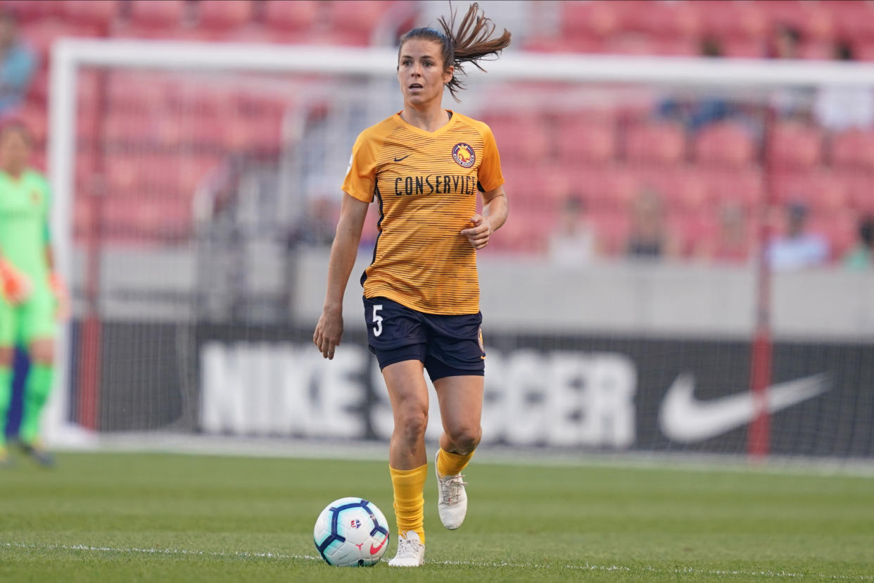 Kelley O'Hara is one of several high-profile players on a new team this NWSL season. (Photo by Daniela Porcelli/Getty Images)