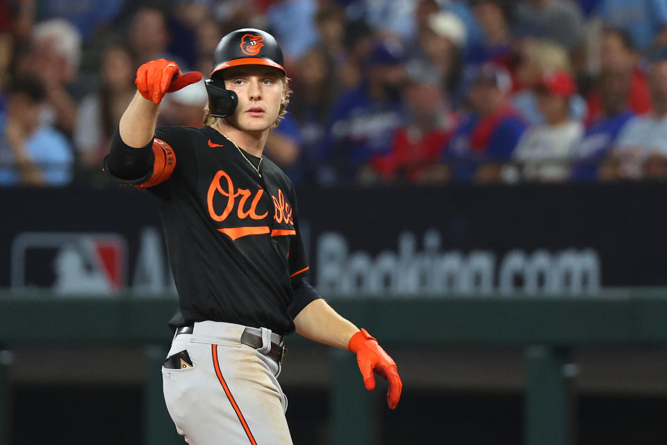 巴爾的摩金鶯Gunnar Henderson。（MLB Photo by Richard Rodriguez/Getty Images）