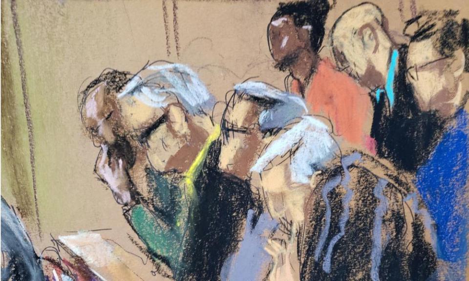 Courtroom sketch of the Weinstein jury