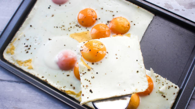 Sheet Pan Fried Eggs Recipe