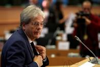 FILE PHOTO: European Economy Commissioner-designate Paolo Gentiloni of Italy attends his hearing before the European Parliament in Brussels