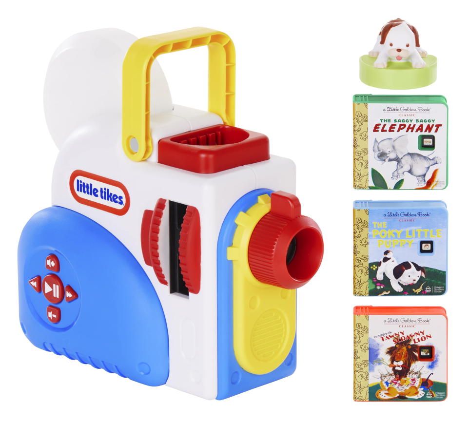 <p><a href="https://www.amazon.com/Little-Tikes-Story-Dream-Machine/dp/B0BN5G4G31/ref=sr_1_2?crid=370P66FTFQVY0&keywords=little+tikes+story+dream+machine&qid=1701436364&s=toys-and-games&sprefix=little+tikes+s%2Ctoys-and-games%2C80&sr=1-2&tag=syn-yahoo-20&ascsubtag=%5Bartid%7C2089.g.45138023%5Bsrc%7Cyahoo-us" rel="nofollow noopener" target="_blank" data-ylk="slk:Shop Now;elm:context_link;itc:0;sec:content-canvas" class="link ">Shop Now</a></p><p>Story Dream Machine Starter Set for Toddlers</p><p>Amazon</p><p>$49.00</p>