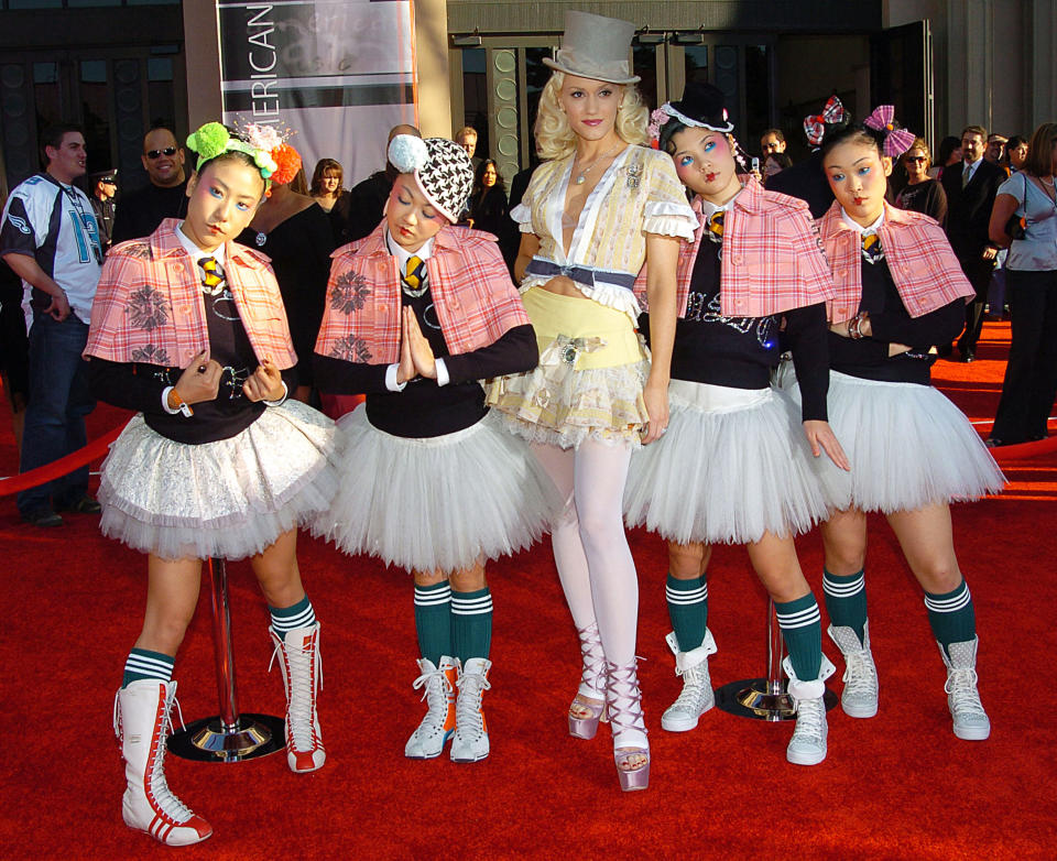 Gwen Stefani's stylish yet culturally appropriating Harajuku fashion phase was definitely a wild time. Although Stefani using the Japanese subculture for her creative expression was problematic, it must be admitted that this era of Stefani was eye-grabbing. Whenever Stefani stepped on a red carpet with the Harajuku girls, like she did at the 2004 American Music Awards, it always captivated you, whether that was for a good or bad reason.