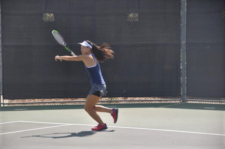 Junior Emma Sun of Westlake is a top tennis prospect and outstanding pianist.