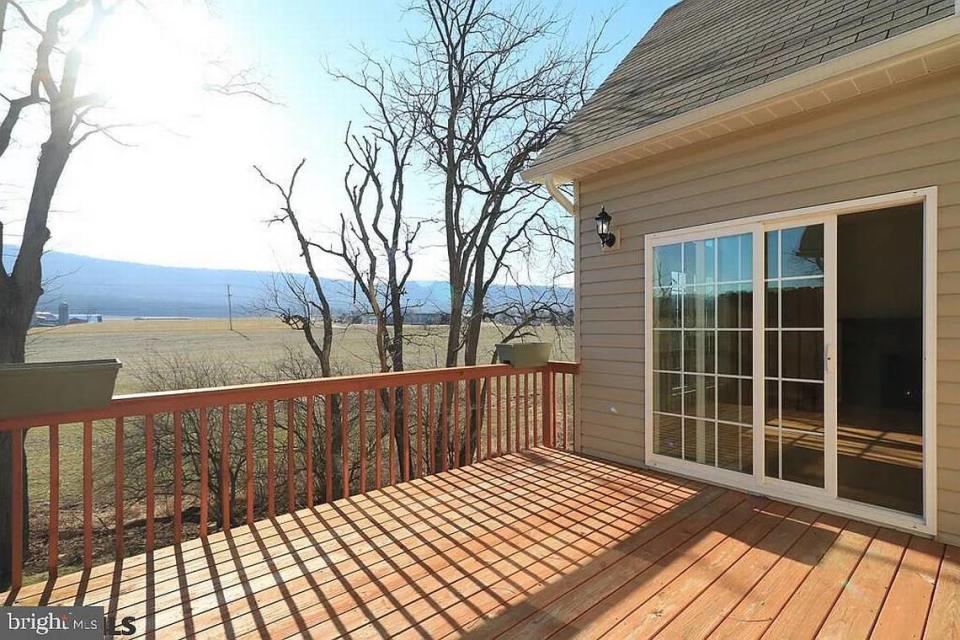 The view from the backyard deck at 700 Mountain Stone Road near Bellefonte. Photo shared with permission from home’s listing agent, Ryan Lowe of RE/MAX Centre Realty.