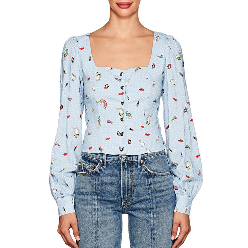 Kraz Multi-Print Crepe Blouse