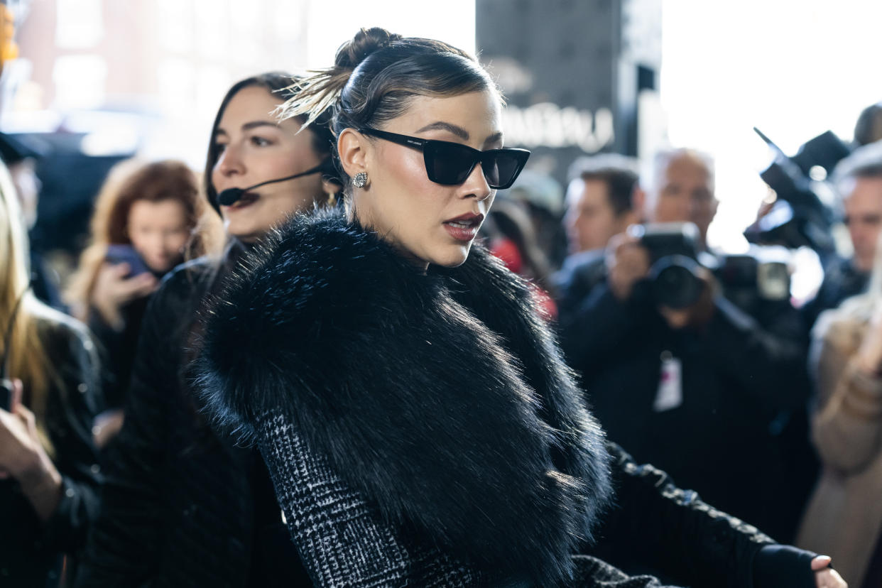 NEW YORK, NEW YORK - FEBRUARY 15:  Michelle Salas attends the Michael Kors fashion show during New York Fashion Week: The Shows in the Meatpacking District on February 15, 2023 in New York City. (Photo by Gotham/WireImage)