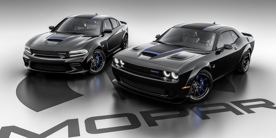 mopar continues its long standing, factory vehicle customization program with the introduction of the mopar ‘23 dodge challenger and dodge charger special edition models  superior craftsmanship from the mopar custom shop adds exclusive exterior and interior details to 2023 dodge challenger and charger rt scat pack widebody models