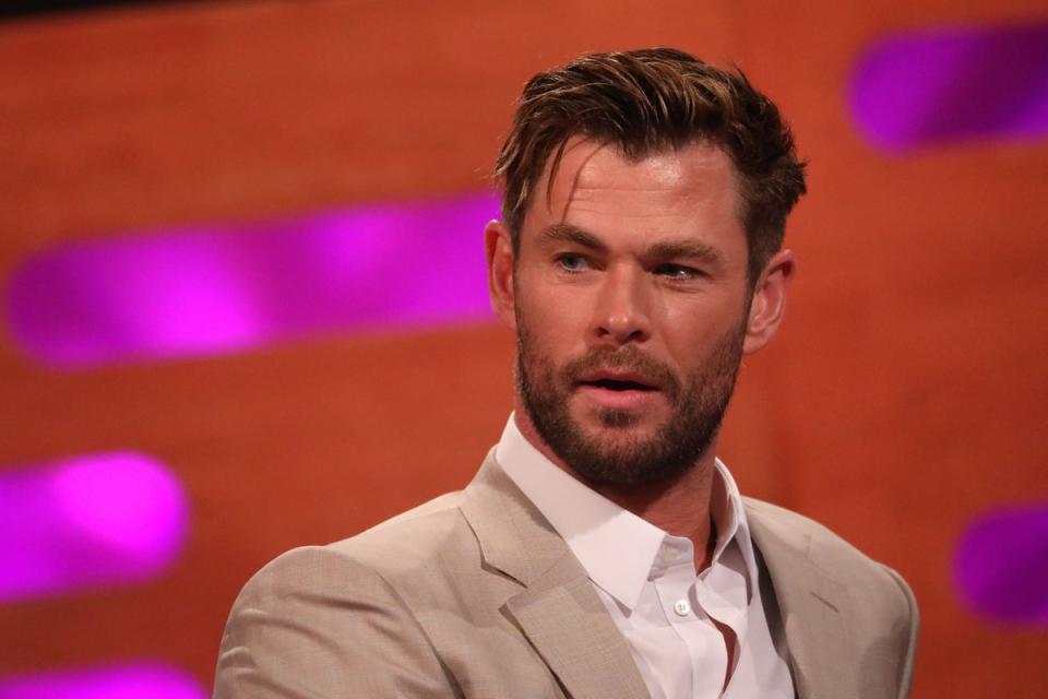 Chris Hemsworth discovered his predisposition to developing Alzheimer’s disease in 2022 (PA Archive)