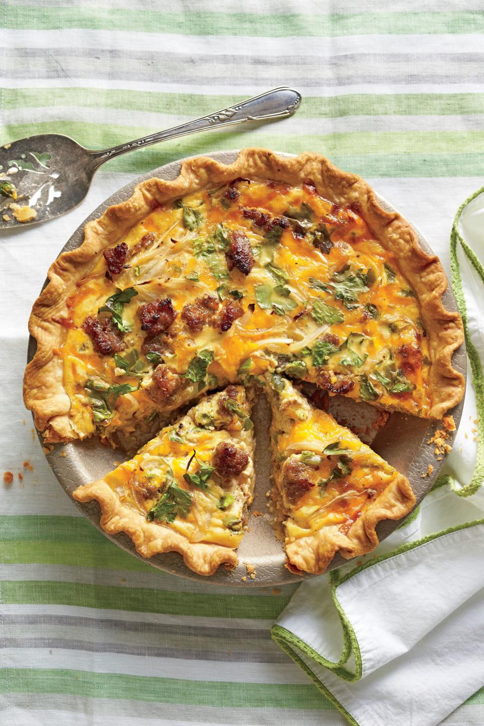 Cheese-and-Sausage Quiche