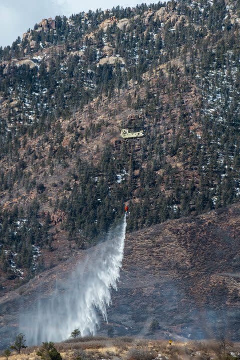 Crews battle West Monument Creek Fire by air and ground resources