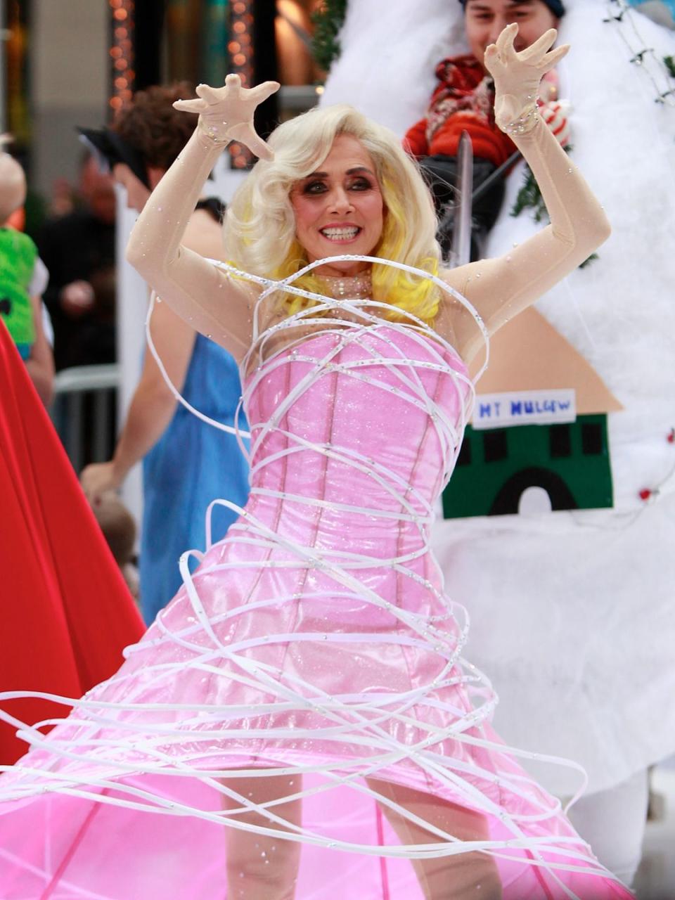 <p>Little Monsters loved Meredith Vieira's 2010 <em>Today</em> costume. She wore Lady Gaga's space-inspired Grammys look and even got the singer's signature pose just right.</p>