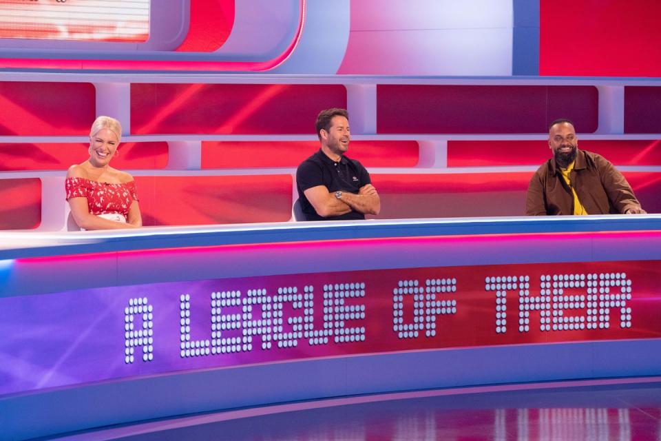 hannah waddingham, jamie redknapp, guz khan, a league of their own, series 17