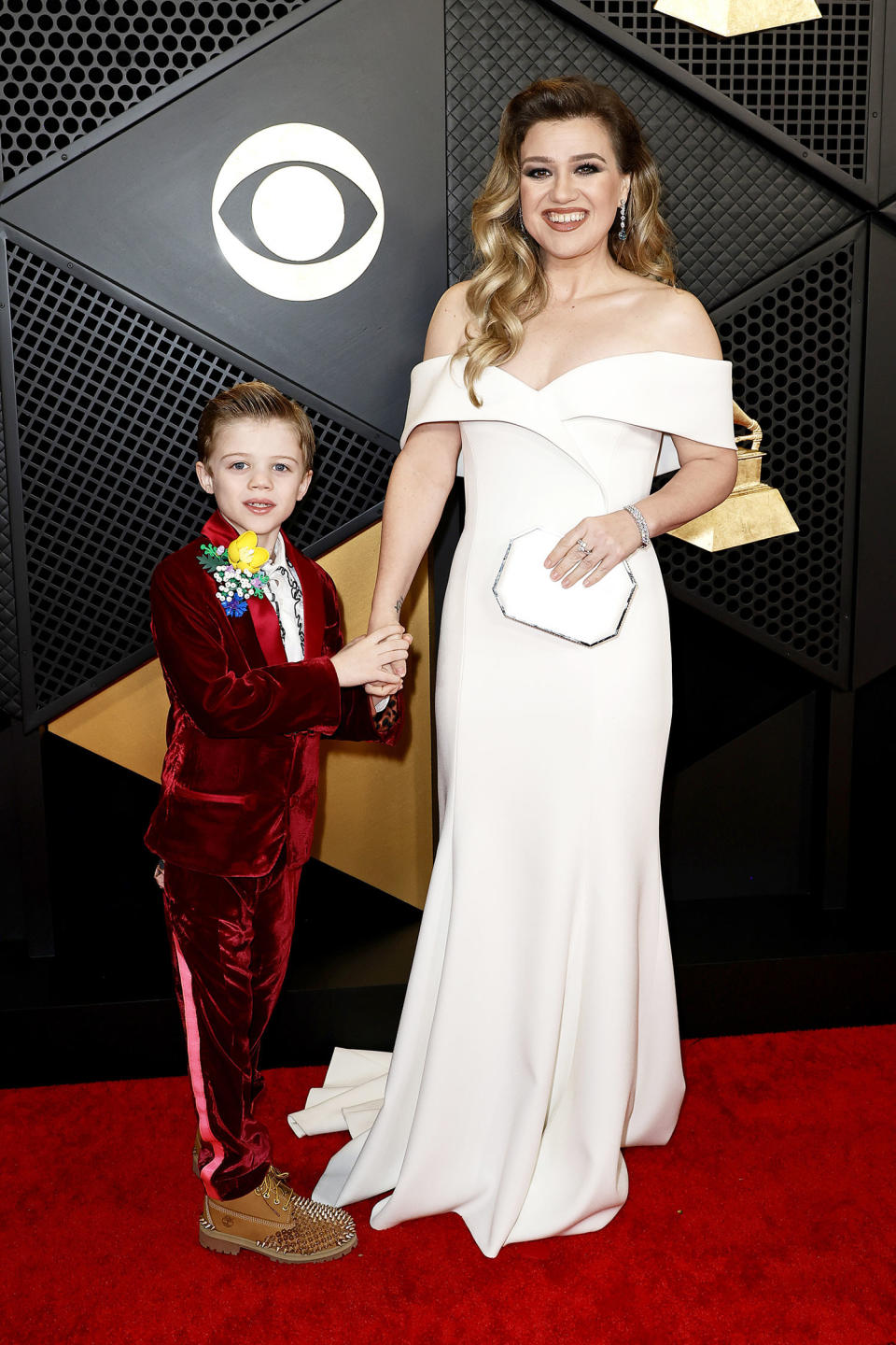 Remington Alexander and Kelly Clarkson (Frazer Harrison / Getty Images)