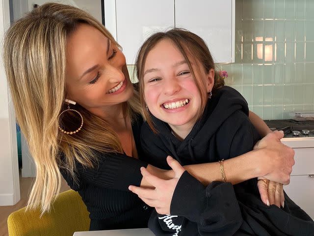 Giada DeLaurentiis Instagram Giada DeLaurentiis hugging her daughter Jade Marie De Laurentiis Thompson.