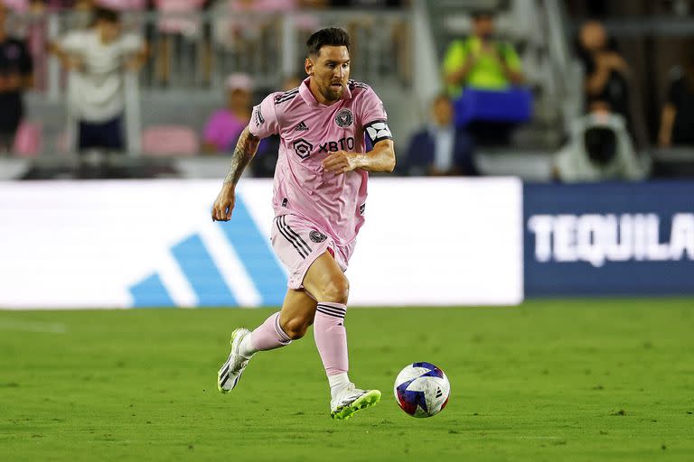 Leo Messi en su debut en el Inter de Miami frente a Cruz Azul