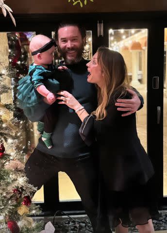 <p>Kaley Cuoco/Instagram</p> Kaley Cuoco, Tom Pelphrey and daughter Matilda