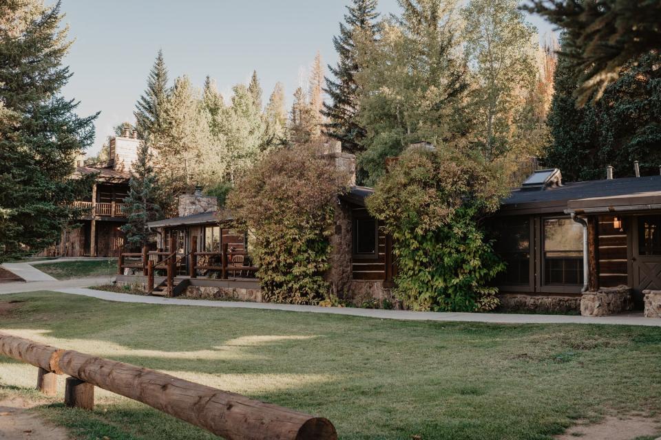 Exterior view of cabins at C Lazy U Ranch