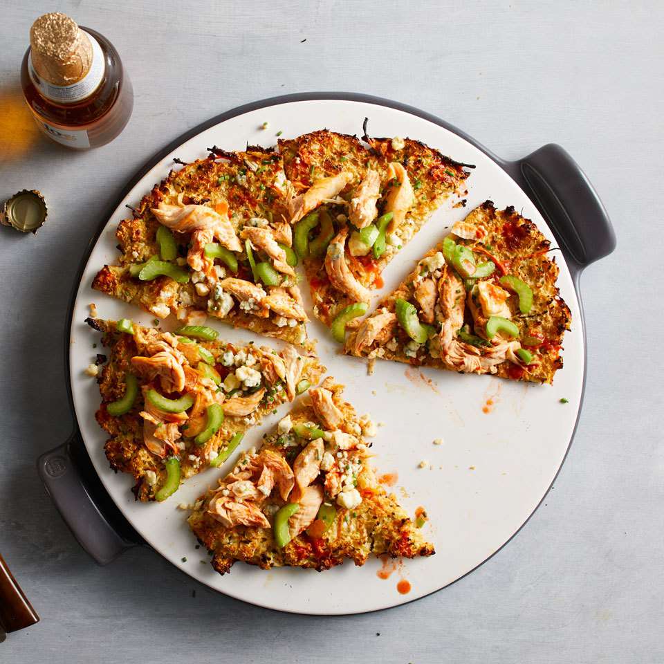 Buffalo Chicken Cauliflower Pizza