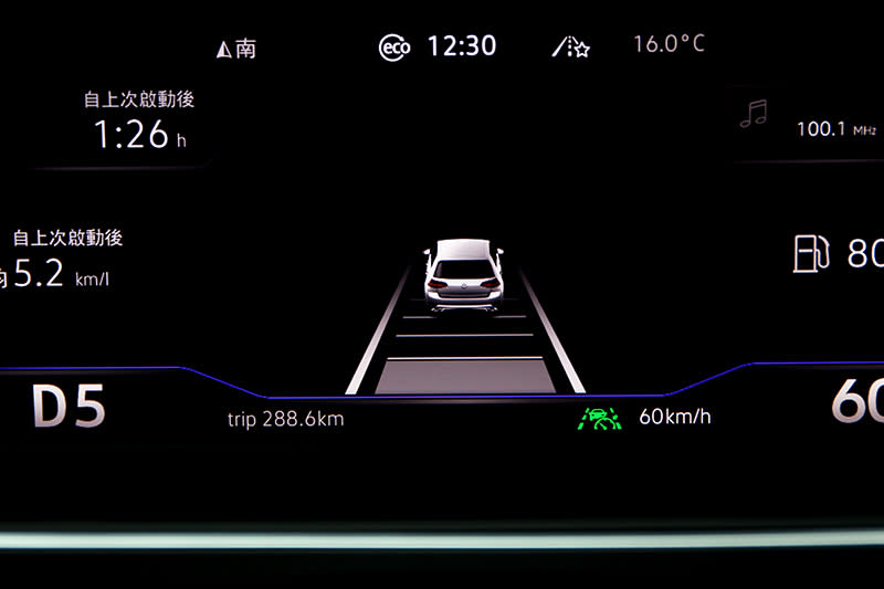 Travel Assist智慧車陣穿梭系統於巡航時相當好用。