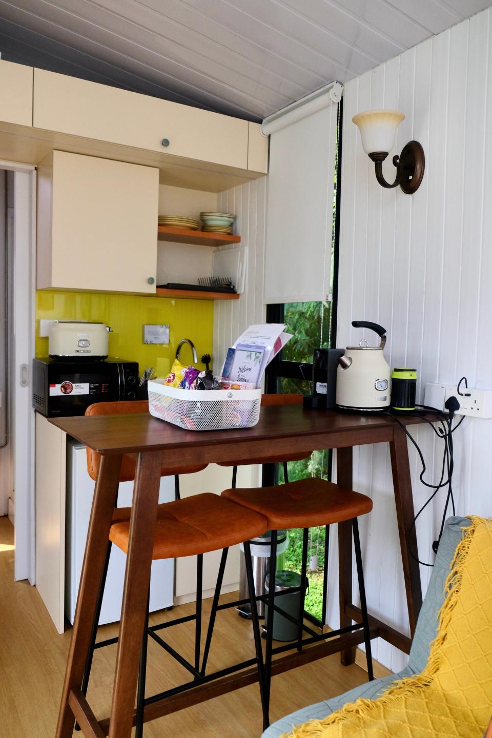 The kitchenette of a small house