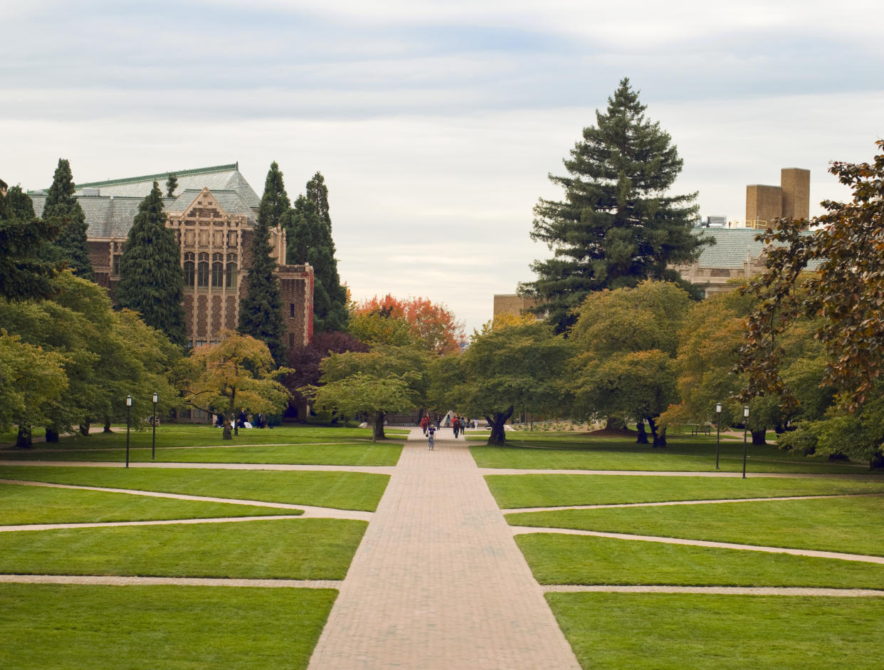 A quad on the University of Washington campus. (Getty)