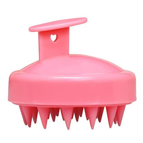31) BEILAEEA Shampoo Brush Scalp Care Hair Brush & Body Brush, with Soft Silicone Scalp Massager , Scrubber for Shower, Used for Wet & Dry Use Women Men Child Dandruff Removal and Hair Growth (Pink)