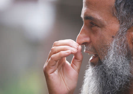 Mohammad Muzaffar Wani, father of Islamic separatist group Hizb-ul-Mujahideen commander Burhan Wani, speaks during an interview with Reuters at their family home in Srinagar, May 16, 2016. REUTERS/Danish Ismail