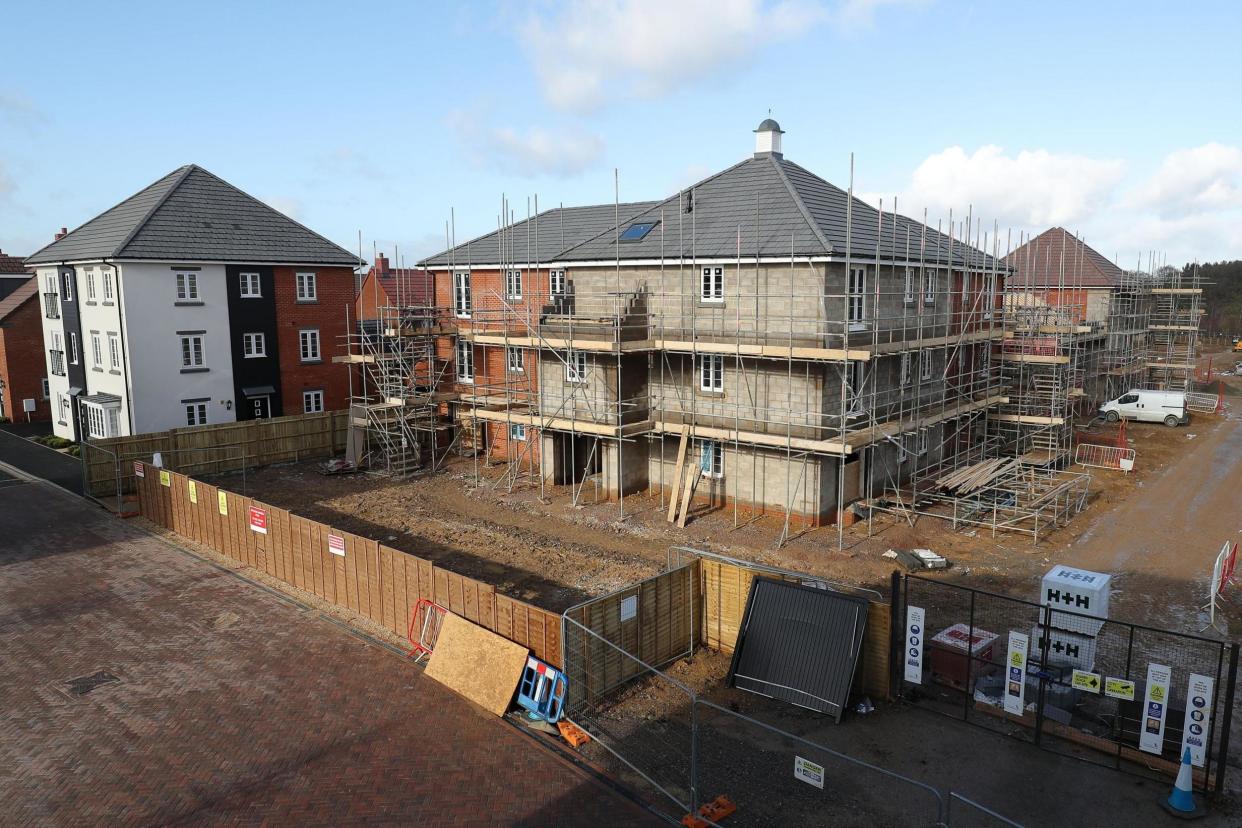 Under construction: there is a chronic shortage of new homes in the south east: PA