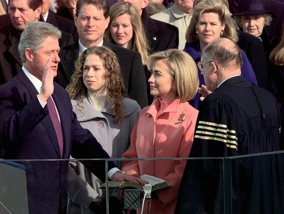 President Clinton at his Inauguration