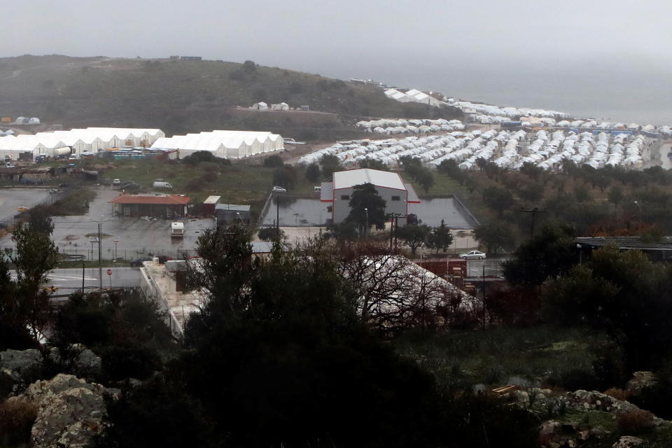 Das Lager Kara Tepe Ende Januar (Bild: Reuters/Elias Marcou)