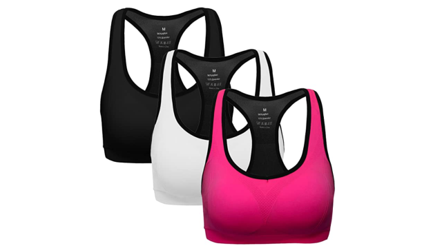 QVV Trendy Seamless Bras for Women Wire Free Latex Fitness Tops