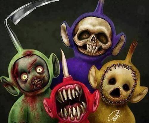 Scary Teletubbies. Credit: Weird Creepy Sh*t Facebook Page